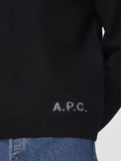 Maglione in lana merino con logo A.P.C.