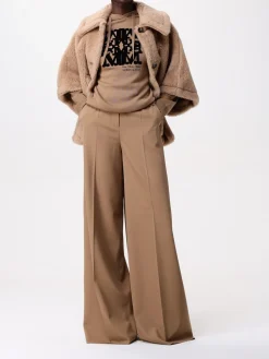 Mantella teddy di alpaca e lana Max Mara