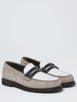 Mocassino Brunello Cucinelli in pelle con monile