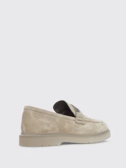 Mocassino Brunello Cucinelli in camoscio con monile