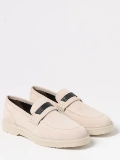 Mocassino Brunello Cucinelli in camoscio con monile