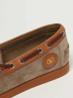 Mocassino da barca Valentino Garavani in camoscio