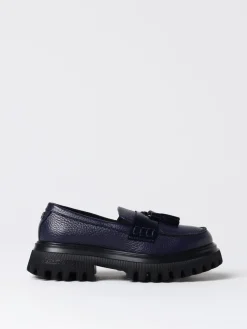 Mocassino Dolce & Gabbana in pelle a grana con nappe