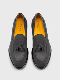 Mocassino Doucal's in camoscio con nappe