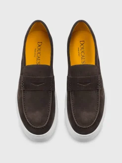 Mocassino Doucal's in camoscio