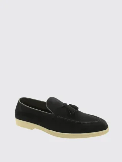 Mocassino Doucal's in camoscio con nappe