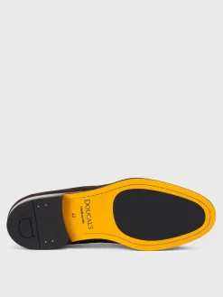 Mocassino Doucal's in camoscio con nappe