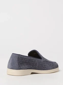 Mocassino Doucal's in camoscio intrecciato