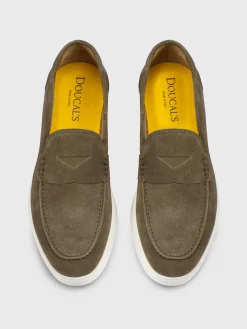 Mocassino Doucal's in camoscio