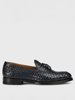 Mocassino Doucal's in pelle intrecciata con nappe