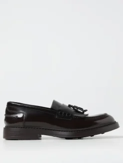 Mocassino Doucal's in pelle spazzolata con nappe