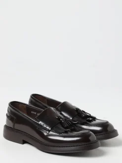 Mocassino Doucal's in pelle spazzolata con nappe