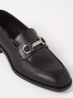 Mocassino Gancini Ferragamo in pelle a grana