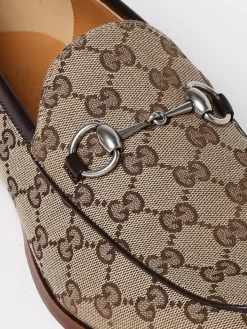 Mocassino Gucci in tessuto GG Supreme