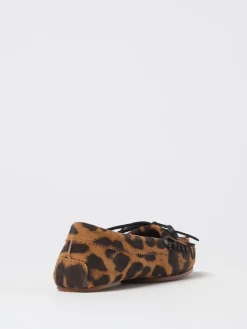 Mocassino Indiana Paris Texas in camoscio stampa animalier