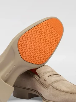 Mocassino Santoni in camoscio