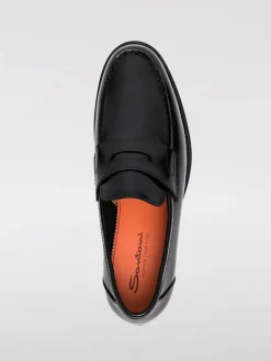 Mocassino Santoni in pelle spazzolata