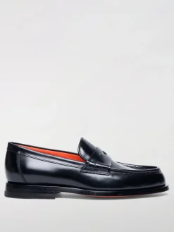 Mocassino Santoni in pelle spazzolata