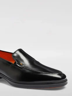 Mocassino Santoni in pelle spazzolata