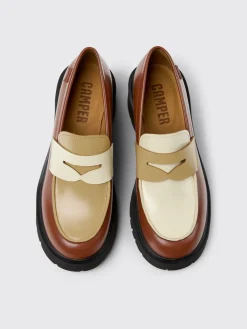 Mocassino Twins Camper in pelle