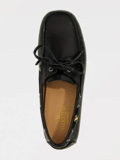 Mocassino Valentino Garavani in pelle a grana naturale