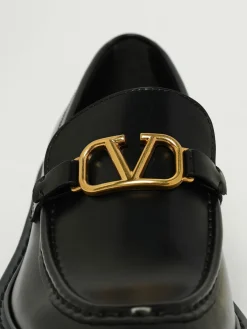 Mocassino VLogo Signature Valentino Garavani in pelle spazzolata