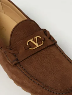 Mocassino VLogo Signature Valentino Garavani in camoscio