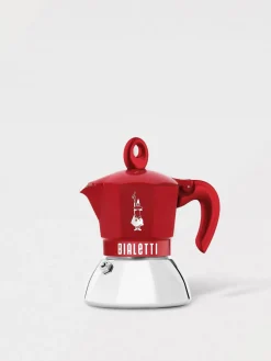 Moka 4 tazze Induction Rossa Bialetti Exclusive in acciaio e alluminio
