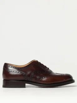 Monk Strap Burwood Church's in pelle spazzolata con motivo brogue