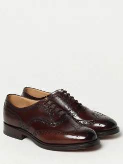 Monk Strap Burwood Church's in pelle spazzolata con motivo brogue