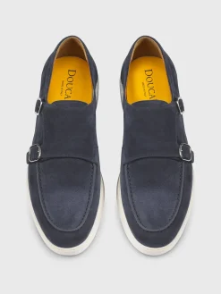 Monk Strap Doucal's in camoscio