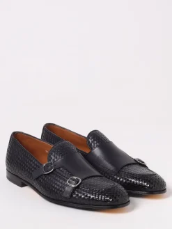 Monk Strap Doucal's in pelle intrecciata