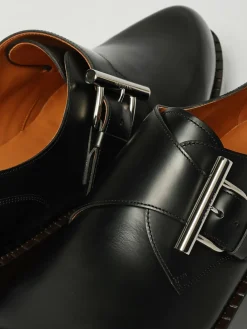 Monk Strap T-Bar Creeper McQueen in pelle