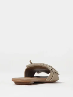 Mules Hogan in camoscio con frange