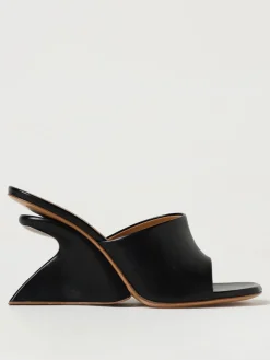 Mules Jug Off-White in pelle