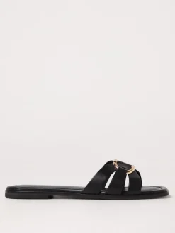 Mules Oval T Twinset in pelle