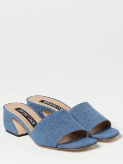 Mules Sergio Rossi in denim di cotone