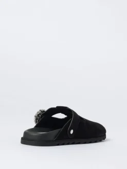 Mules Slidy Viv' Roger Vivier in camoscio con fibbia gioiello