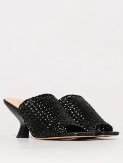 Mules Twinset in pelle sintetica intrecciata