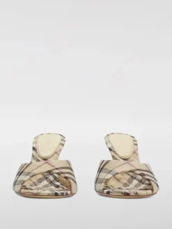 Mules Vintage Check Burberry in lino jacquard