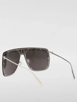 Occhiali da sole AM0313S McQueen in metallo con strass