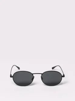 Occhiali da sole con montatura tonda in metallo Saint Laurent