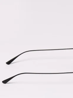 Occhiali da sole con montatura tonda in metallo Saint Laurent