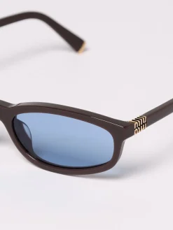 Occhiali da sole in acetato tartarugato Miu Miu