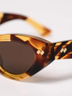 Occhiali da sole in acetato tartarugato Bottega Veneta