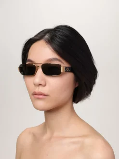 Occhiali da sole in metallo Linda Farrow