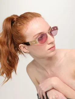 Occhiali da sole Versace in metallo ed acetato