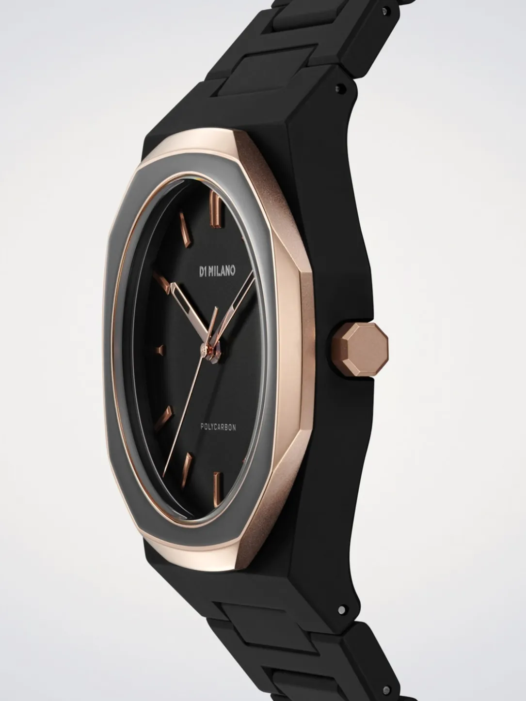 Orologio Black Mesh Polycarbon 40,5mm D1 Milano