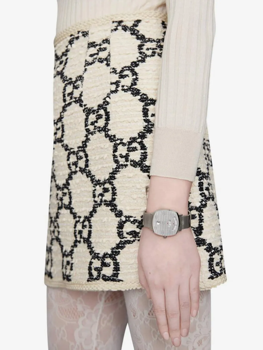 Orologio gg engraved Gucci in acciaio 35 mm