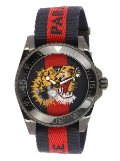 Orologio Le Marché des Merveilles cassa 38mm motivo Web Angry Cat